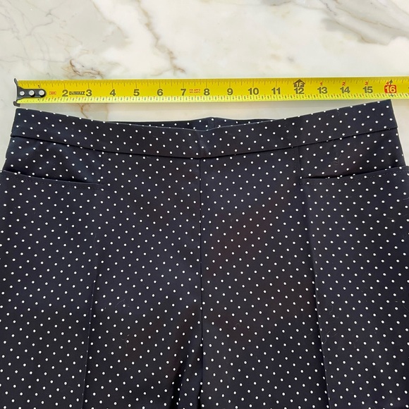 AKRIS PUNTO FRANCA BLACK & CREAM POLKA DOT COTTON TROUSERS IT 44 / US 8 NWTS! - Picture 9 of 16